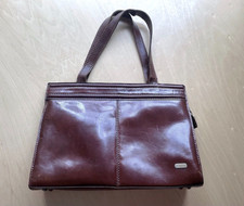 Vintage Oroton 1970s cinnamon leather hand bag original dust bag