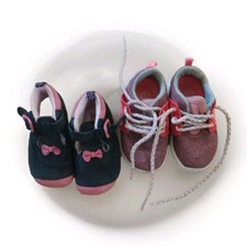 Baby Toddler Girls Shoes Bundle Start-Rite UK3 EU19 & Zara Trainers UK4 EU20
