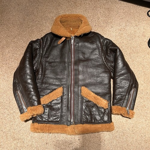 Mens sheepskin leather flight - mens,