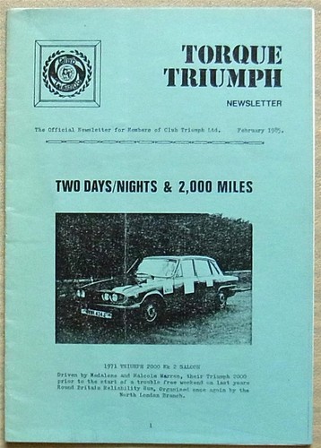 Torque triumph car newsletter - car,