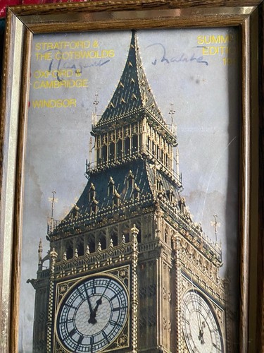 Margaret thatcher autograph - margaret,