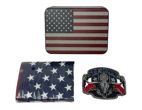 Belt buckle gift set with - gift, 12