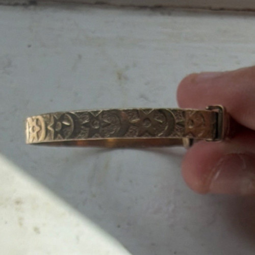 9ct rolled gold baby - , bangle