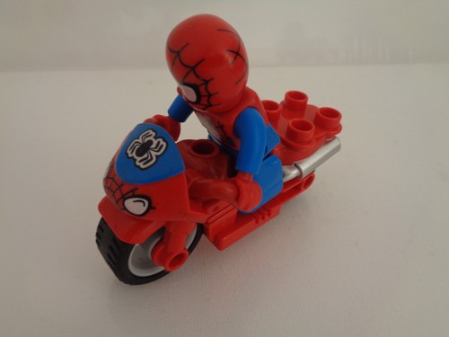 Duplo spiderman motorbike with - spiderman,