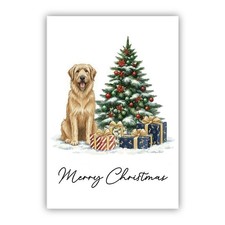 Briard Dog Christmas Card. Dog
