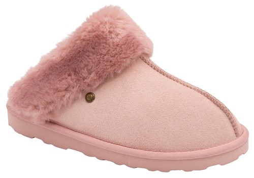 Ladies dunlop suede slippers - ladies,