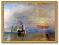 William Turner 'The Fighting Temeraire' Large Gold Framed Print 1120mm x 855mm