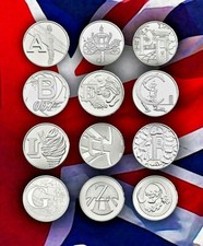 2018 Alphabet 10p Coins A-Z
