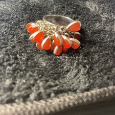 Ladies Swatch Bijoux Stainless Steel Ring Size P Love Explosion Pink Heart