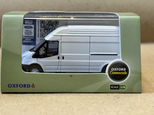 Oxford diecast white transit - white,