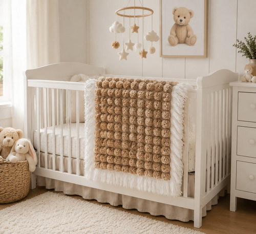 Baby pom blanket - pom,