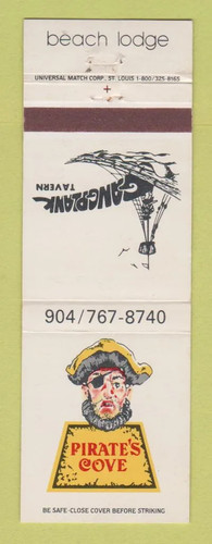 Matchbook cover pirate s - matchbook,