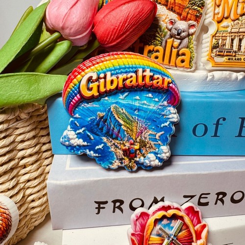 Gibraltar rock paragliding - paragliding, 3d