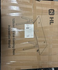 INNOVATION 120cm FULL SIZE GAMING DESK BLACK 77x65.5x8 HL-A12BK