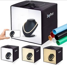 Photo Light Box Photography 40x40cm w/  120 LED Lights & 6 Backdrops