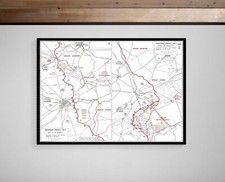 WWI Western Front Trench Map