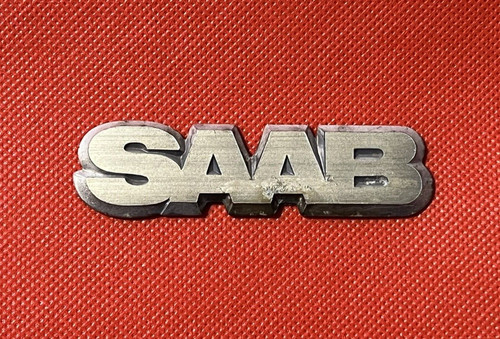 Saab classic car badge metal - saab,