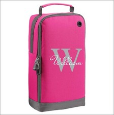 Personalised Football Bag Kids Sport PE Kit Custom Name Initials Birthday Gift