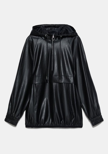 Zara faux leather jacket size - faux,