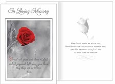 Sympathy Card In Loving Memory
