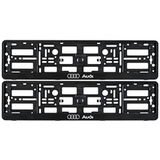 2x Black License Number Plate