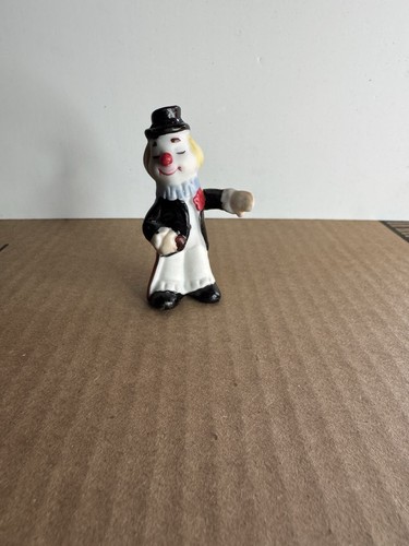 Vintage ceramic clown black - ceramic,