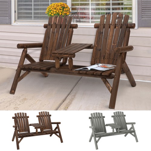 Wood patio chair bench - patio, seats