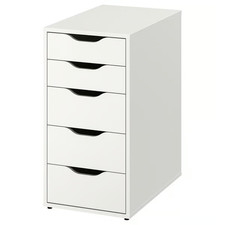 IKEA ALEX Drawer Unit White Chest of Drawers 36x70cm Desk Cabinet Bedside Table