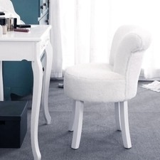 White Fluffy Dressing Table