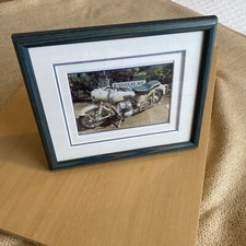 FRAMED PRINT OF A 1947 DOUGLAS DRAGONFLY CLASSIC MOTORCYCLE