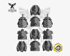 Space Knight Pauldrons. Shoulder Pad Conversions For 28mm Prime Sci-fi Marines