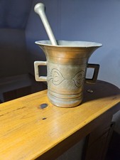 vintage brass pestle and