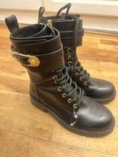 Versace Safety Pin Boots Black