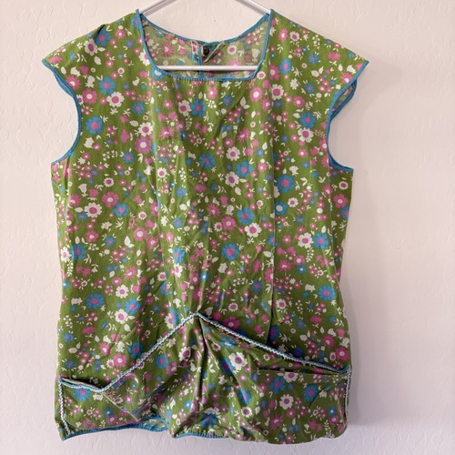 Vtg flower power smock - flower, top