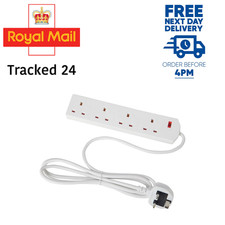 White Electric Extension Lead-