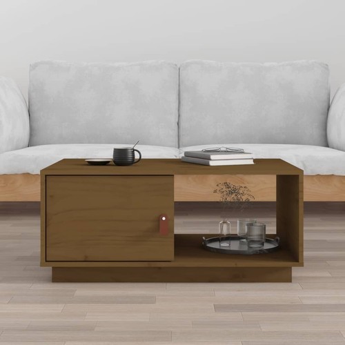 Solid pine wood coffee - solid, table