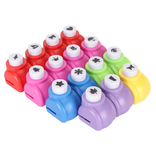 15pcs shape paper punch set - paper,