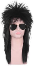 Morvally Unisex Long Black 70s