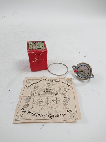 Vintage progress gyroscope top - gyroscope,