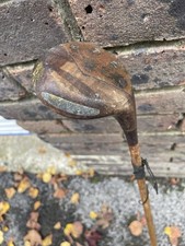 Antique Hickory Shafted Wooden Club  In Good Condition