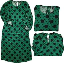 NEXT Womens Dress Green Spot Texture Volume Sleeves CRAZY CLEARANCE £5!