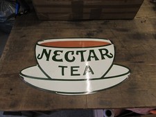 Vintage Nectar Tea Enamel Sign