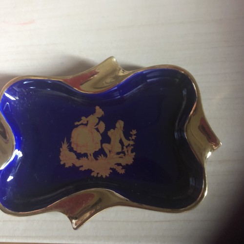 Limoges porcelain cobalt blue - limoges,