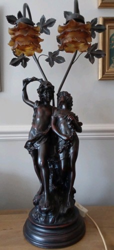 Art nouveau bronze spelter - nouveau,