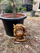 Wooden Buddha Garden Ornament