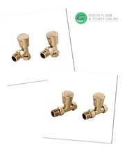 15mm Brushed Brass Angled &