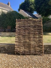One Very Good Condition Unused Handmade Hazel Hurdle Fence Panel 3ft W x 5ft H