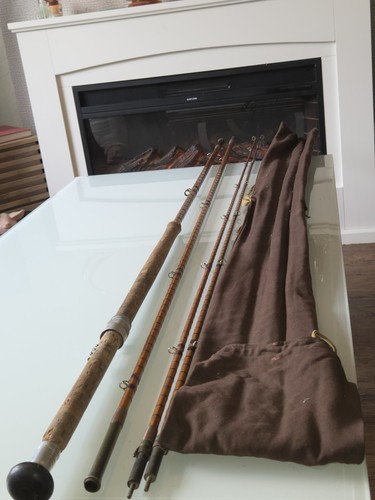 Salmon fly rod - split, cane