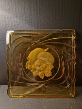 Vintage Art Deco amber-colored