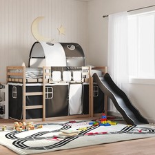 WALPLUS White Black Bunk Bed